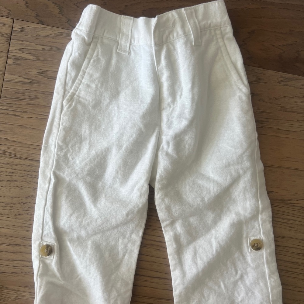Jamie and Jack Boys Linen Pants